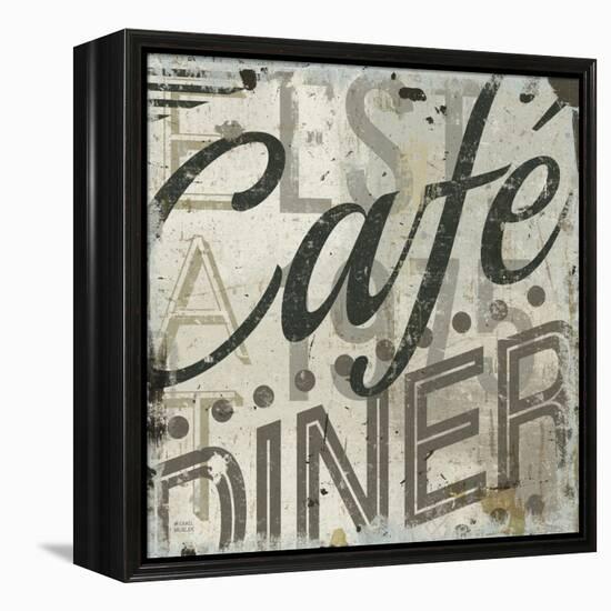 Restaurant Sign II-Michael Mullan-Framed Stretched Canvas