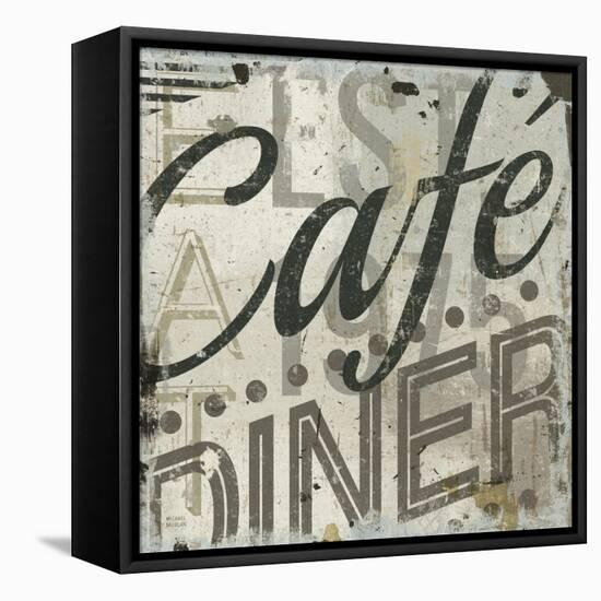 Restaurant Sign II-Michael Mullan-Framed Stretched Canvas