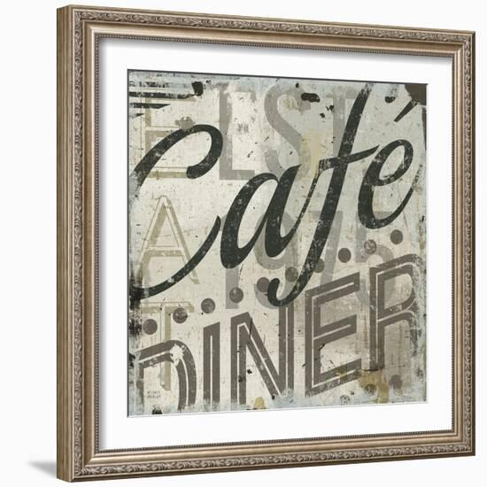 Restaurant Sign II-Michael Mullan-Framed Art Print