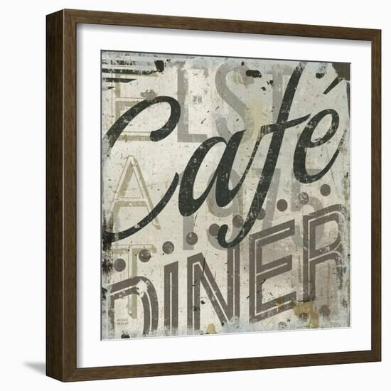 Restaurant Sign II-Michael Mullan-Framed Art Print