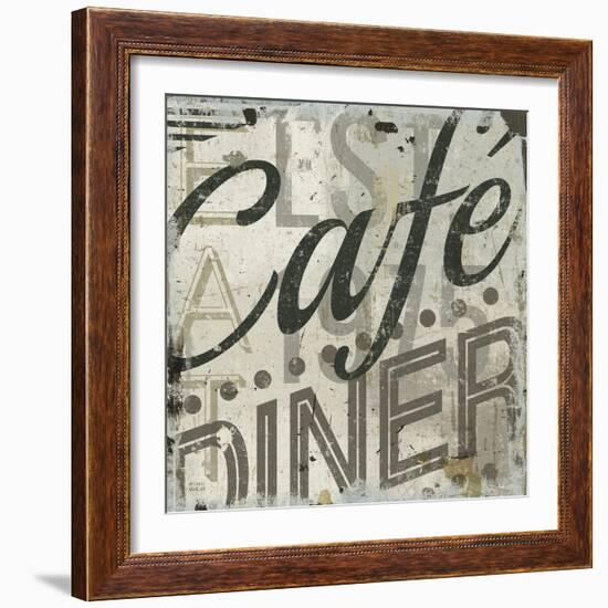 Restaurant Sign II-Michael Mullan-Framed Art Print