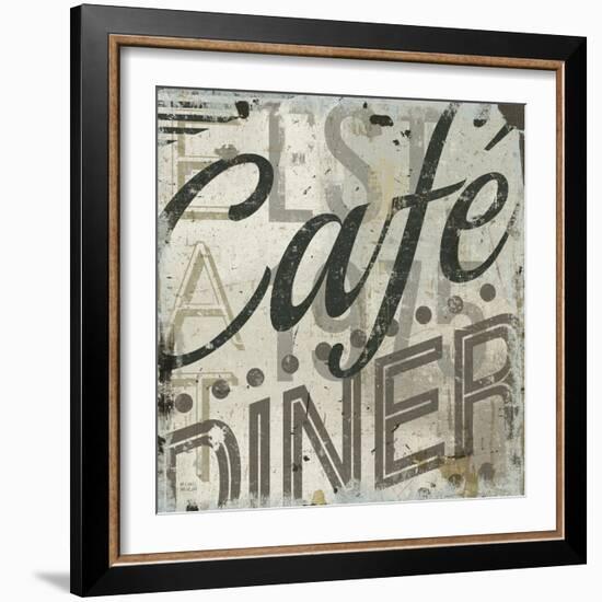 Restaurant Sign II-Michael Mullan-Framed Art Print