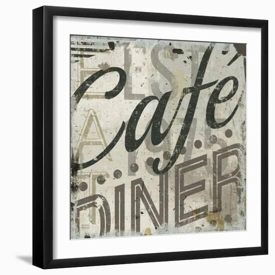 Restaurant Sign II-Michael Mullan-Framed Art Print