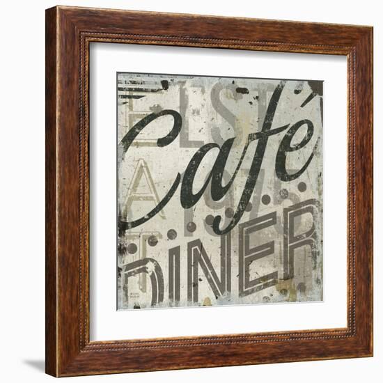 Restaurant Sign II-Michael Mullan-Framed Art Print