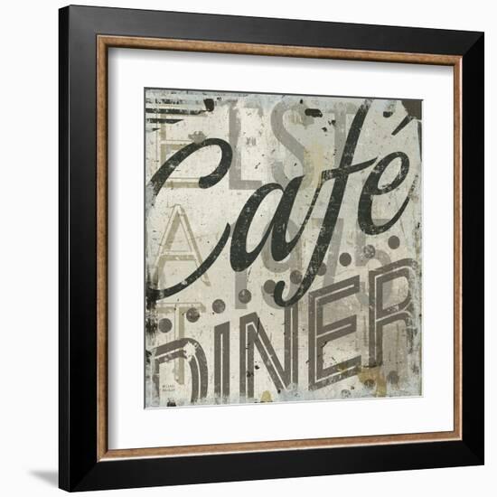 Restaurant Sign II-Michael Mullan-Framed Art Print