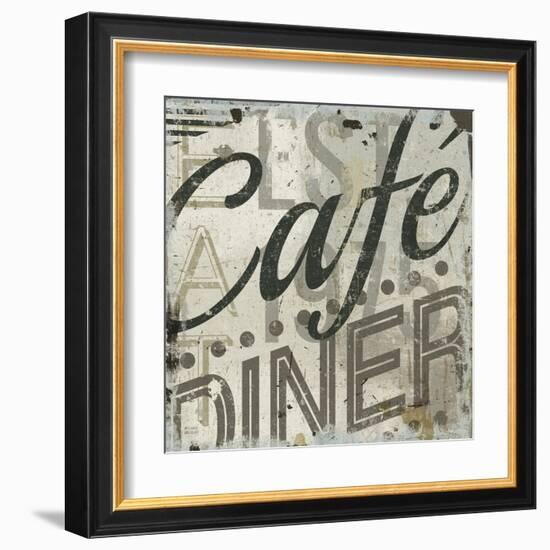 Restaurant Sign II-Michael Mullan-Framed Art Print