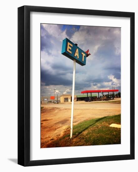 Restaurant Sign in USA-null-Framed Photographic Print