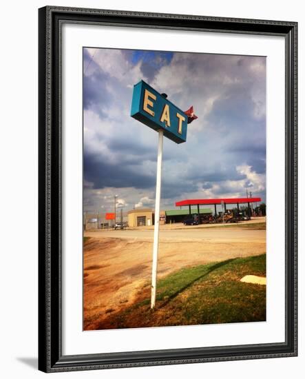 Restaurant Sign in USA-null-Framed Photographic Print