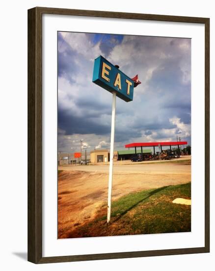 Restaurant Sign in USA-null-Framed Photographic Print