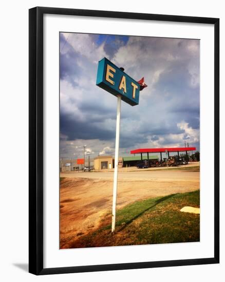 Restaurant Sign in USA-null-Framed Photographic Print