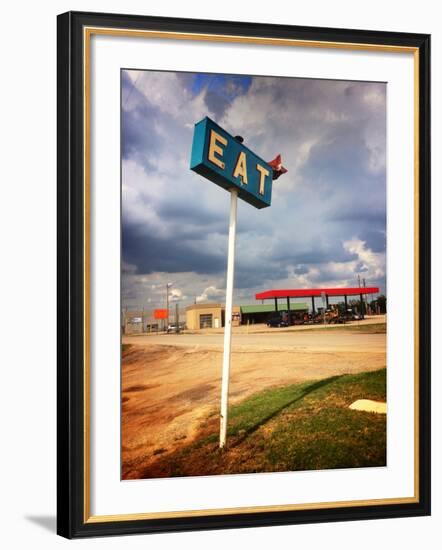 Restaurant Sign in USA-null-Framed Photographic Print