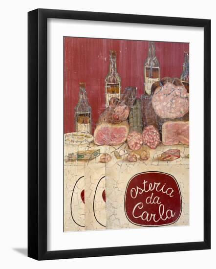 Restaurant Sign, Venice, Italy-Doug Pearson-Framed Photographic Print