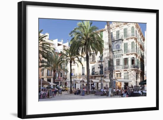 Restaurants and Street Cafes at Der Placa De La Llotja-Markus Lange-Framed Photographic Print