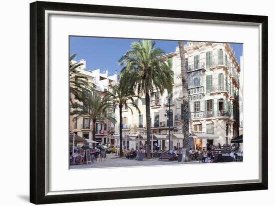 Restaurants and Street Cafes at Der Placa De La Llotja-Markus Lange-Framed Photographic Print