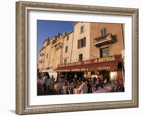 Restaurants Around the Harbour, St. Tropez, Var, Cote d'Azur, Provence, France-Ken Gillham-Framed Photographic Print