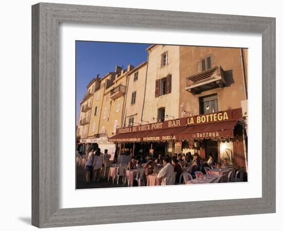 Restaurants Around the Harbour, St. Tropez, Var, Cote d'Azur, Provence, France-Ken Gillham-Framed Photographic Print