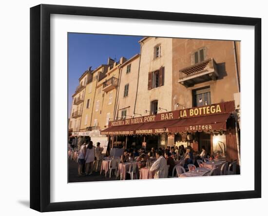 Restaurants Around the Harbour, St. Tropez, Var, Cote d'Azur, Provence, France-Ken Gillham-Framed Photographic Print