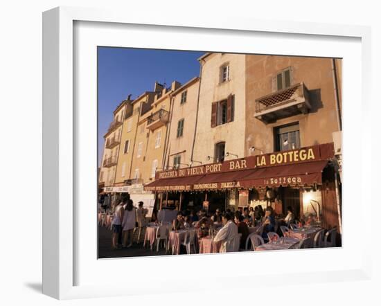 Restaurants Around the Harbour, St. Tropez, Var, Cote d'Azur, Provence, France-Ken Gillham-Framed Photographic Print