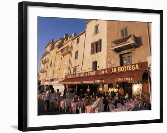 Restaurants Around the Harbour, St. Tropez, Var, Cote d'Azur, Provence, France-Ken Gillham-Framed Photographic Print