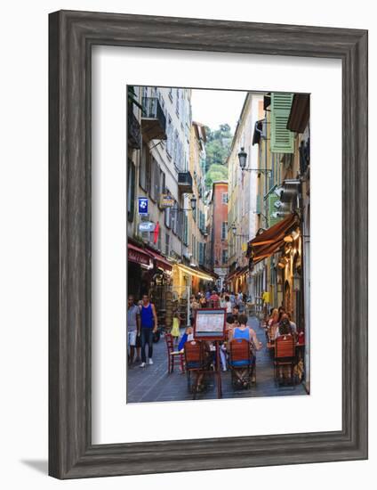 Restaurants in the Old Town-Amanda Hall-Framed Photographic Print