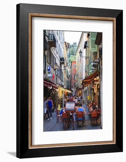 Restaurants in the Old Town-Amanda Hall-Framed Photographic Print