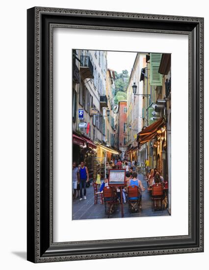 Restaurants in the Old Town-Amanda Hall-Framed Photographic Print