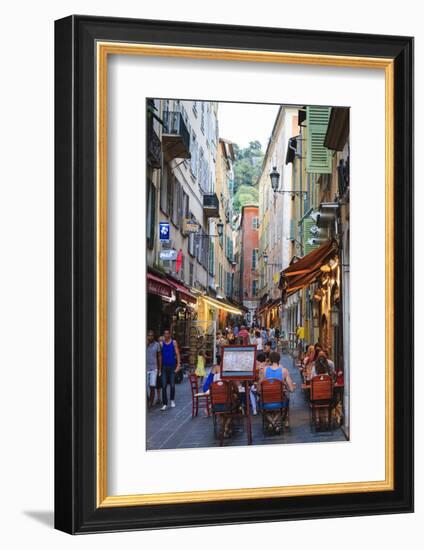 Restaurants in the Old Town-Amanda Hall-Framed Photographic Print