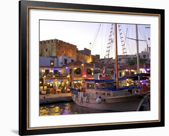 Restaurants, Marmaris, Datcha Peninsula, Turkey-Neil Farrin-Framed Photographic Print