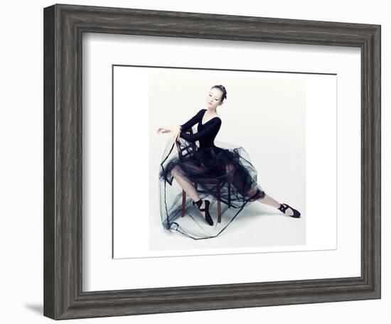 Resting Ballerina-null-Framed Art Print