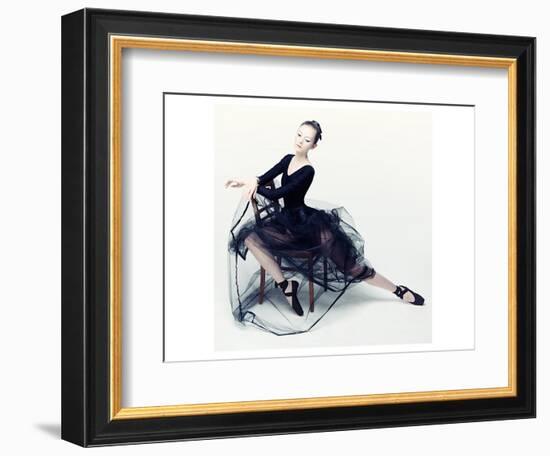 Resting Ballerina-null-Framed Art Print