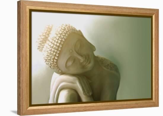 Resting Buddha I-Christine Ganz-Framed Stretched Canvas