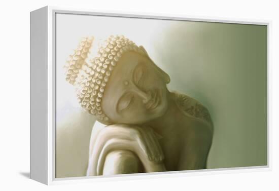 Resting Buddha I-Christine Ganz-Framed Stretched Canvas
