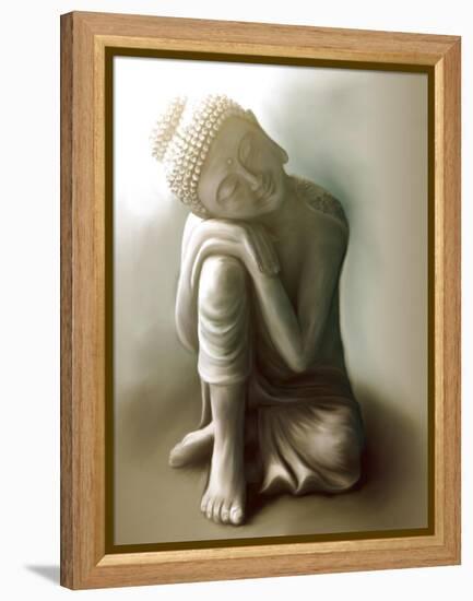 Resting Buddha-Christine Ganz-Framed Stretched Canvas