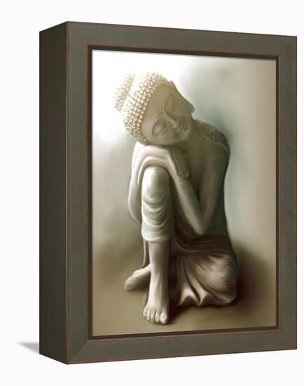 Resting Buddha-Christine Ganz-Framed Stretched Canvas