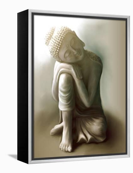 Resting Buddha-Christine Ganz-Framed Stretched Canvas