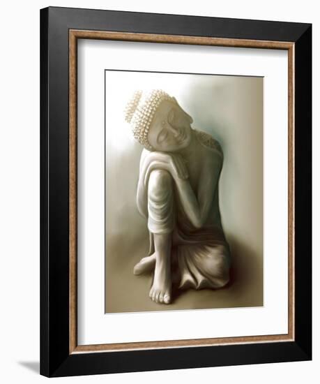 Resting Buddha-Christine Ganz-Framed Premium Giclee Print