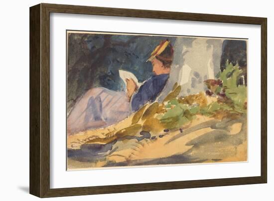 Resting, c.1880-1890-John Singer Sargent-Framed Giclee Print