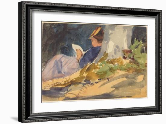 Resting, c.1880-1890-John Singer Sargent-Framed Giclee Print