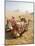 Resting Camels Gaze Across the Desert Sands of Giza, Cairo, Egypt-Dave Bartruff-Mounted Photographic Print