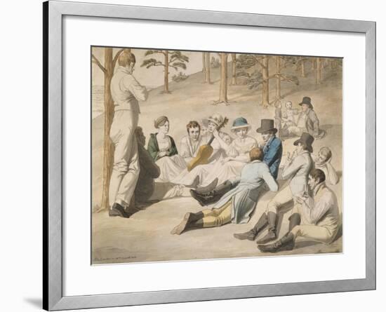 Resting Group in Pichelswerder Near Berlin, 18 August 1812-Johann Heinrich Stuermer-Framed Giclee Print