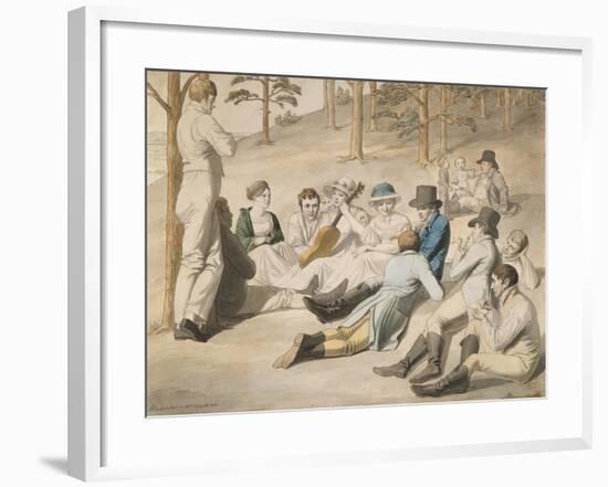 Resting Group in Pichelswerder Near Berlin, 18 August 1812-Johann Heinrich Stuermer-Framed Giclee Print