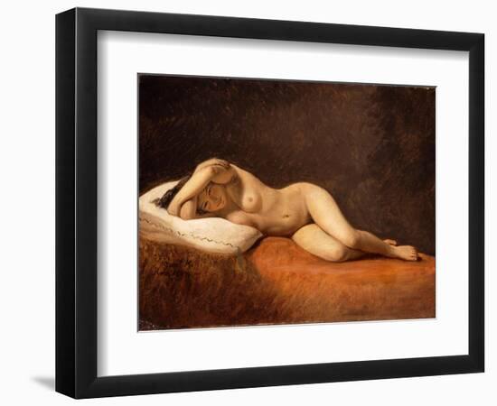 Resting Model, 1839-Constantin Hansen-Framed Giclee Print