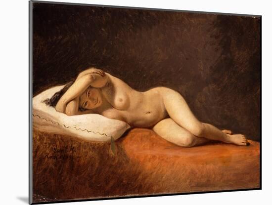 Resting Model, 1839-Constantin Hansen-Mounted Giclee Print