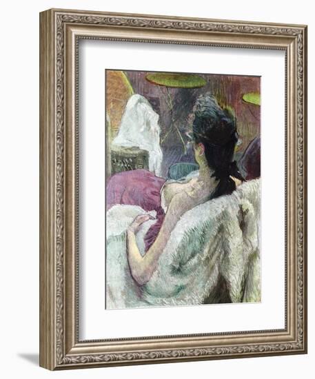 Resting Model-Henri de Toulouse-Lautrec-Framed Art Print