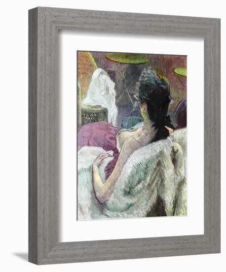 Resting Model-Henri de Toulouse-Lautrec-Framed Art Print