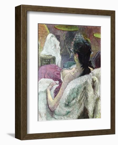 Resting Model-Henri de Toulouse-Lautrec-Framed Art Print