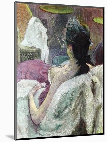 Resting Model-Henri de Toulouse-Lautrec-Mounted Art Print