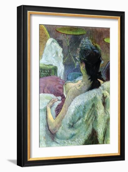 Resting Model-Henri de Toulouse-Lautrec-Framed Art Print