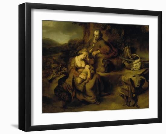 Resting on the Flight to Egypt, 1644-Ferdinand Bol-Framed Giclee Print