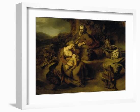 Resting on the Flight to Egypt, 1644-Ferdinand Bol-Framed Giclee Print